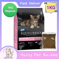 Equilibrio/EQ 1KG Repack Super Premium Nutrition( Kitten Indoor/Adult Hairball/Indoor Salmon) Cat Dr