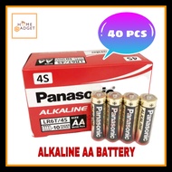 [ORIGINAL] 40Pcs Panasonic Alkaline AA Battery LR6 1.5V Battery