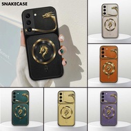 Samsung S22 / S22 Plus / S22+ case, dragon-shaped back cover, luxury logo, camera protection