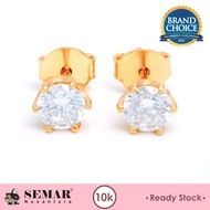 Anting Tindik Emas Solitaire 10K Semar Nusantara