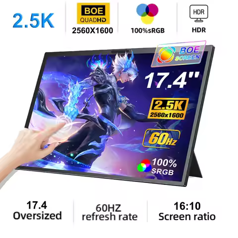 HOWENS 14/15.6/17.4 Inch 1080P Mini Second Gaming Display Portable Monitor External Screen for MAC/L