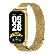 Mi Band 9 Active Strap Smart Bracelet Metal Stainless Steel Replacement Wrist Band For Xiaomi Mi Ban