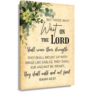 Isaiah 40 31 Bible Verse Wall Art But Those Who Wait On The Lord Posters and Prints Vertical Painti