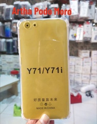 Silicon Bumper anti crak bening anti krek Softcase Vivo Y71 Y71i Anti Crack Silikon Karet bening bu