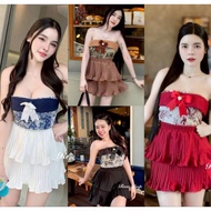 Rose Shop - Bangkok Women's Short Skirt Set - 53