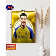 CRISTIANO RONALDO WALL DECORATION RONALDO WOODEN POSTER RONALDO/POSTER CRISTIANO RONALDO/ HOME WALL 