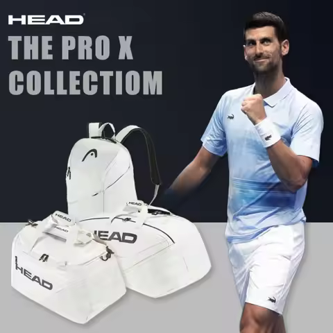 Original HEAD PRO X Series Tennis Bag Djokovic 2023 Stadium Tennis Backpack Bag Badminton Sports Ten