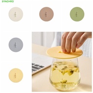 SYNCHRO Glass Cup Cover, Heat-Resistant Dustproof Water Cup Lid, Universal Fit Silicone Flexible Rou
