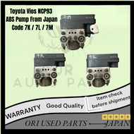 Toyota Vios NCP93 1.5 ABS Pump Original Japan 7K / 7L / 7M