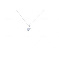 EVEREST JEWELLERY - SILVER ELEGANT PENDENT JEWELLERY SET WITH WHITE ZI-CONIA