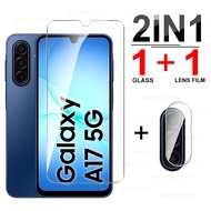 2in1 Lens Tempered Film For Samsung Galaxy A17 A07 Screen Protector Camera Lens Glass Samsung A17 Ga