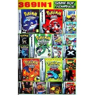 ตลับเกมส์บอย รวมเกมส์ pokemon และอื่นๆ 369 in 1 GBA Game Cartrdige For Game Boy Advance GBA, GBM, GBA SP, NDS, NDSL Retro GameBoy Multicart Cartridge (ไม่มีกล่อง )( no box )