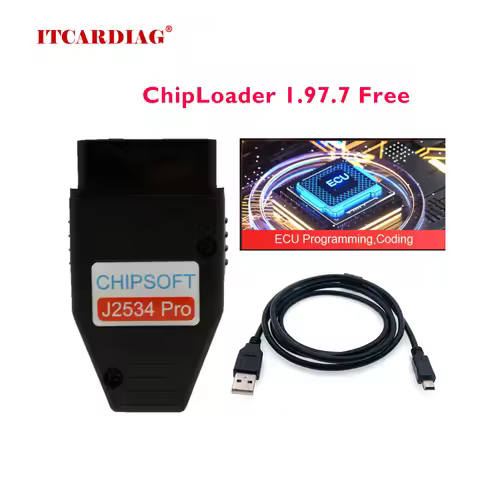 Chipsoft J2534 Pro K-line KLine CAN BUS CANHacker Adapter VCI Diagnostic Tool ECU Chip Tunting Tool 