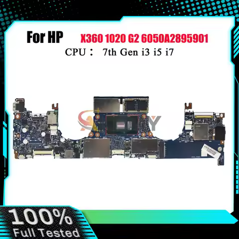 6050A2895901 For HP EliteBook X360 1020 G2 Laptop Motherboard With i5 i7 CPU 8G/16G RAM 937428-601 9
