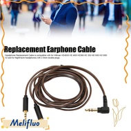 MELIFLUO Earphone Replacement Cable, 3.5mm to Dual 2.5mm Flexible Aux Cable, Plug and Play 120cm/47.