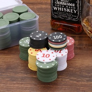 [SG] 100PCS Poker Chip Set With Storage Box Texas Holdem Mahjong Casino Game Play Coins