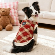 dog chinese new year clothes Side Dog Clothes Dog Preppy Style Warm Thickened Dog Clothes Medium-Siz