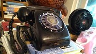 台灣古早轉盤式電話 黑機