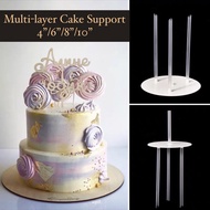 Int2>4 inch 6 inch/8 inch/10 inch multi-layer cake piling cake straw cake decoration baking tool