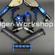 Best! Motorcycle Variation Package 5 Items Proguard Robot Rear View V2/V5 Tomok Handgrip Domino Rubb