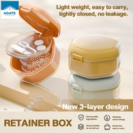 Retainer box, teeth storage, denture container, used for storing teeth, retainer storage box, plasti