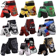 Tiger MMA Shorts Muay Thai Pants For Men Kickbo Bo Training Trun Fiess Gym Mixed Martial Arts