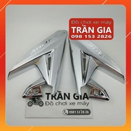 Ốp gác để chân sau xe AB airblade năm 2013-2014-2015 phụ kiện trang trí air blade xi inox