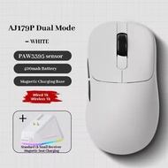 Ajazz aj179 Apex Wireless Mouse PAW3950/3395 Lightweight Three Mode Game Mouse With Charging Base