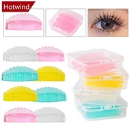 HOTWIND 4 Pairs Reusable Silicone 3D Eyelash Perming Lamination Pad Lash Lifting Rods Kit 3D Lashes 