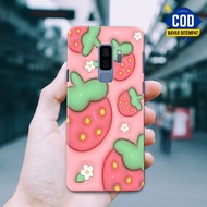 Case Latest Samsung Galaxy S9 Plushp [Latest 7 3D Embossed Wave ] Silicone - Casing - Softcase Glass