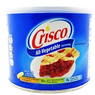 Crisco All-Vegetable Shortening 16oz can use to make your cakes moist, pie crusts flaky, and cookies
