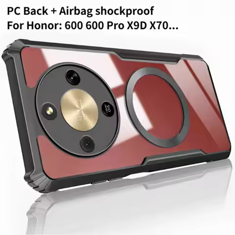 Anti-yellow Arcylic Clear Car Magnetic Holder Case for Honor 600 400 X9 X8 X7 X6 X5 D/C/B/A Airbag B