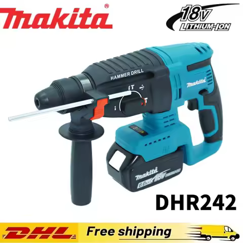 🔥Original Makita DHR242 18V Brushless Cordless Rotary Hammer Drill 24mm Concrete 4700 IPM 3-Mode Hea