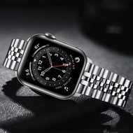 [HOT JUXXKWIHGWH 514] สร้อยข้อมือสำหรับ Apple Watch Series 6 Se 7 Band 45มม. 44มม. 41มม. 40มม. แถบโลหะสแตนเลสสำหรับ Iwatch 3สาย42มม. 38มม. Correa