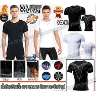เสื้อรัดกล้ามเนื้อ แขนสั้น  Pro Combat รุ่น SCI-FI Running Shirt body fit แท้100% เสื้อออกกำลังกาย ว
