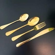 GOLD MAKN TOOL SET SPOON RCP023 SILVER CUTLERY SET RCP022