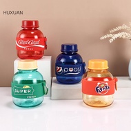 HUXUAN 330ml Water Bottle Cute Water Bottle for Girls INS Portable Outdoor Style Plastic Water Bottl