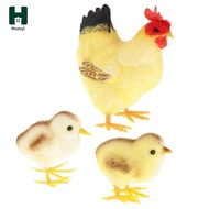[Homyl] Artificial Chicken Statue Farm Animals Figurines Garden Hen Ornament  Decor