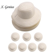 20 Pcs DIY Straw Hat Set Beach Summer Work Farmer Hats for Men Women Kids Cowboy Birthday Party Deco