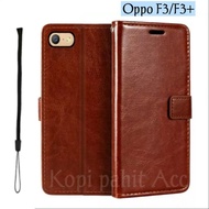 HP Case For Oppo F3 F3 Plus Flip Cover Wallet Leather Case Wallet Case