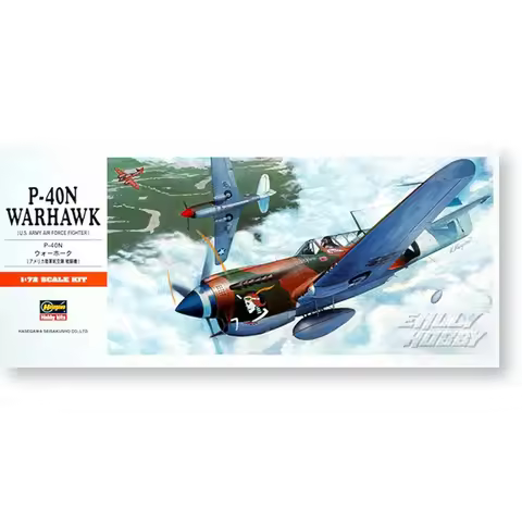HASEGAWA 00139 1/72 Plastic Model Kit U.S. P-40N Warhawk Fighter Assembly Model Building Kits For Ho