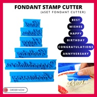 Fondant Stamp Cutter Blue 6pcs Set Mould Wishes Best Happy Birthday Avengers Ocean Football Baby Cak