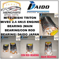 DAIDO JAPAN MITSUBISHI TRITON MIVEC 2.4 4N15 ENGINE BEARING ( CON ROD BEARING STD,0.25,0.50/ MAIN BEARING STD,0.25,0.50)