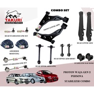 TAKURI PROTON WAJA GEN2 WIRA PERSONA LOWER ARM STABILIZER LINK ABSORBER MOUNTING SUSPENSION ARM SET