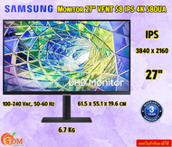 Samsung Monitor 27" VFNT S8 IPS 4K S80UA LS27A800UJEXXT (IPS 4K HDR 10 USB-C)  3840 x 2160 รับประกัน3ปี