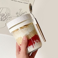 Oatmeal Cup With Spoon Size 350 Ml. Portable For Students Office Breakfast Worker FD Package