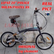 ELEMENT POLICE MILAN 20 INCH  NEW Sepeda lipat ukuran 20 inch  sepeda lipat fastron F-2303 20 inch HARGA TERBAIK 100% BARU BNIB DAN ORIGINAL SNI
