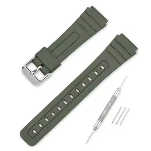 Silicone Band for Casio A168/A158/F91W Sport Adjustable Men Women Wristband for Casio F91W/F84/F105/