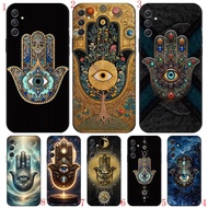 for Samsung A54 5G A55 A60 A70 A71 A72 A73 F62 TPU Black shell Soft Phone Case Protective Cover Hand