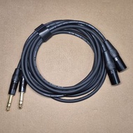 SOMMER 6.35 TRS to XLR male, 2M, balanced 1 pair